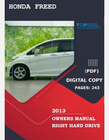 honda freed 2013 owners manual in english